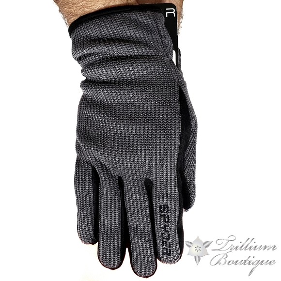 Spyder Men's Core Conduct Gloves Gray Black NWT - Picture 3 of 8